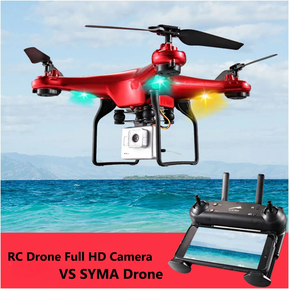 

RC Drone Full HD Camera Drone Professional Quadcopter With Adjustable 720P 0.3W 2.4G WiFi Remote Control RC Helicopter VS SYMA