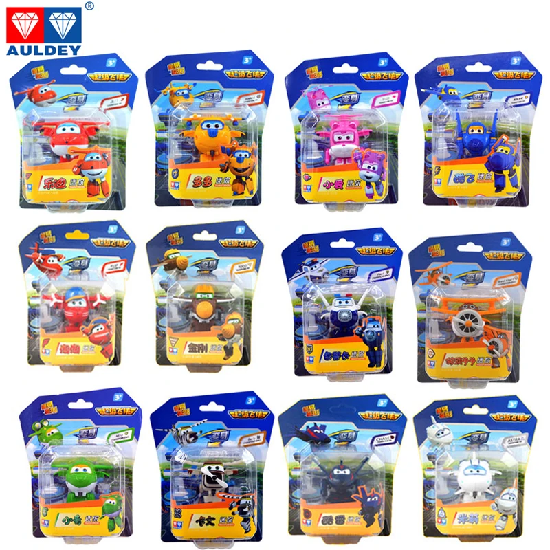 

5CM Super Wings JETT DONNIE BELLO JEROM Deformed Aircraft Robot Action figure Character Transform Children Toy Gift