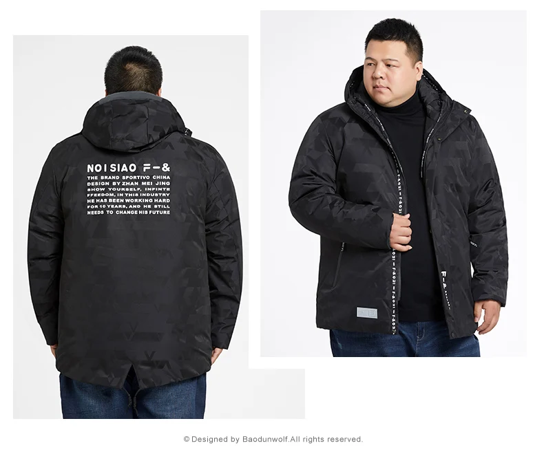 Размера плюс 10XL 8XL 6XL 5XL 2018 Новое поступление теплая зимняя куртка мужская