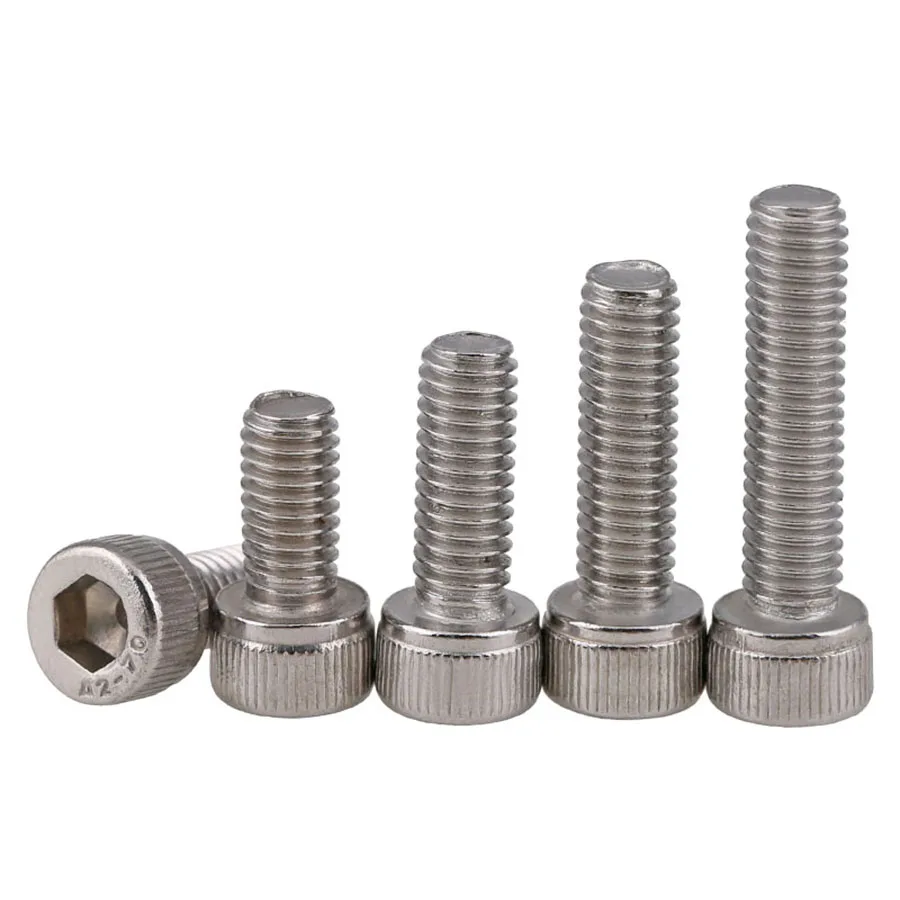 

1/3Pcs 304 Stainless Steel Reverse Thread Left Teeth Hex Socket Screws M6 M8 M10 M12 Twill Cylindrical Head Bolts