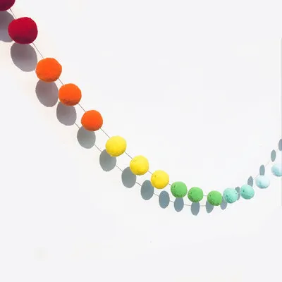 2M Bola de color Macaron hecha a mano para decoración de habitación accesorio colgante de pared con bolas J0089 carpa para bebés y niños 