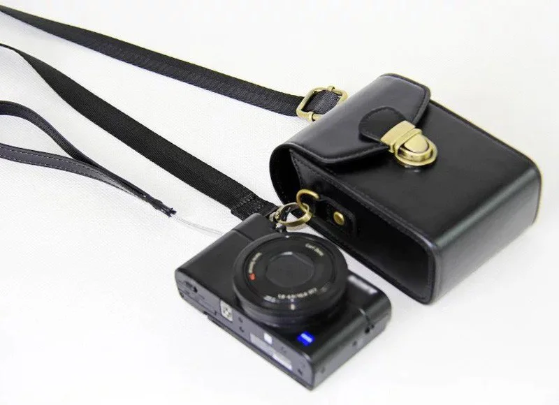 Из искусственной кожи чехол для Canon SX220 SX230 G9X G7X G7X Mark II SX700 SX710HS SX720 S95 S90 SX260 SX240 SX270 N100 жесткая Сумочка через плечо