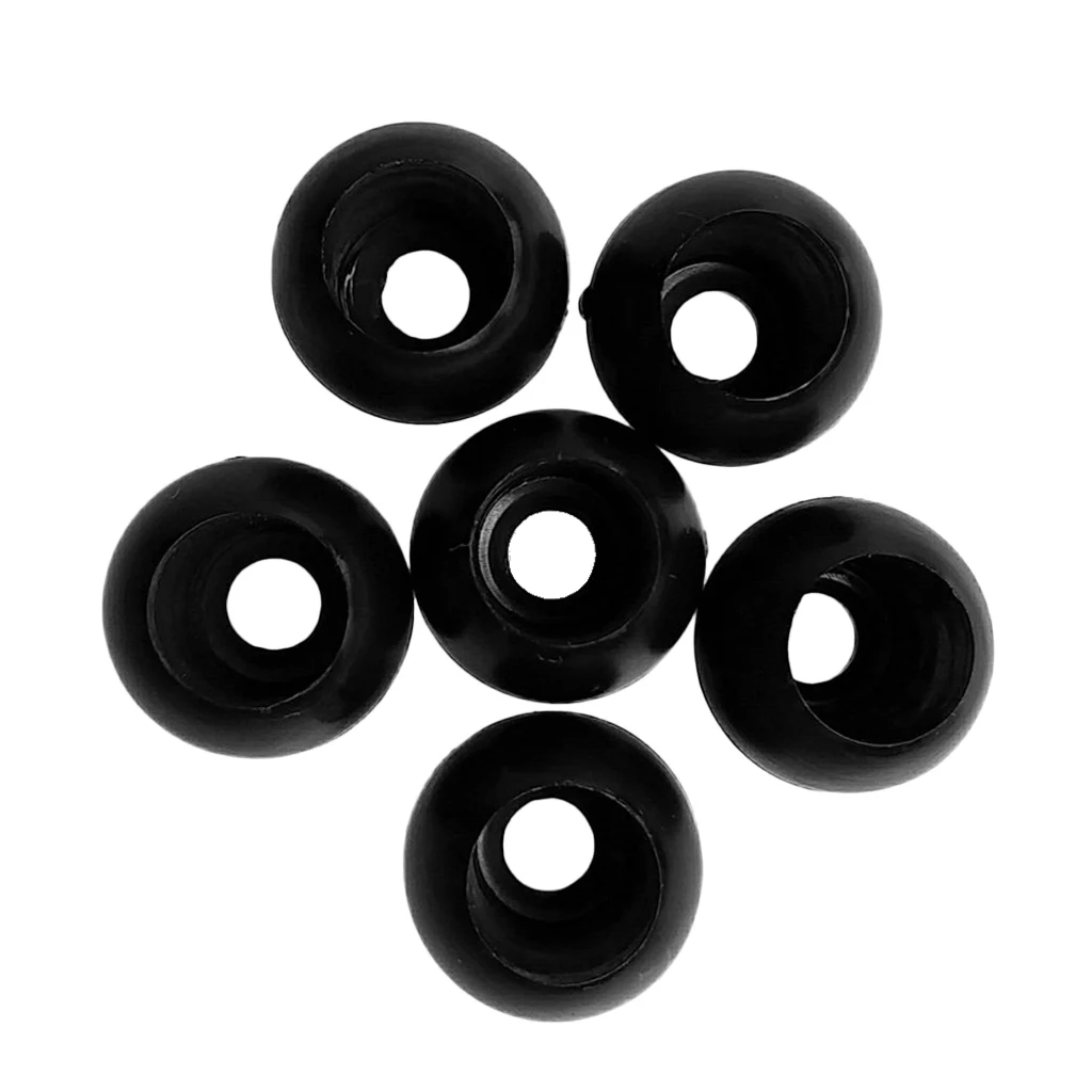 6 Pieces Elastic Shock Cord Bungee Rope Toggle Round Ball End Lock Stopper Stop Buckles Gear Replacement