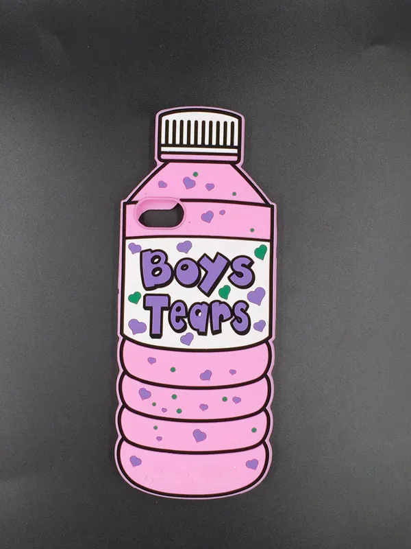 3D «Boys Tears» минеральной воды Приворотное зелье холодные пилюли бутылка яд чехол для Apple iPhone X 4 4S 5 5S 5C SE 6 6S Plus 7 8 Plus