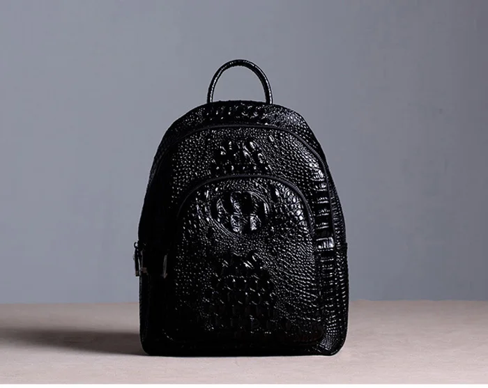 ZENCY большой емкости Мода Крокодил шаблон рюкзак из натуральной кожи второй слой воловья кожа женский рюкзак школьные сумки