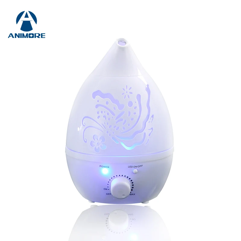ANIMORE Air Humidifier Aroma Essential Oil Diffuser 7 Color LED with Carve Mist Maker for Home Office Baby Room Aromatherap H-02 air humidifier aroma diffuser usb led lamp with carve essential oil diffuser mist maker for home office baby room bedroom spa
