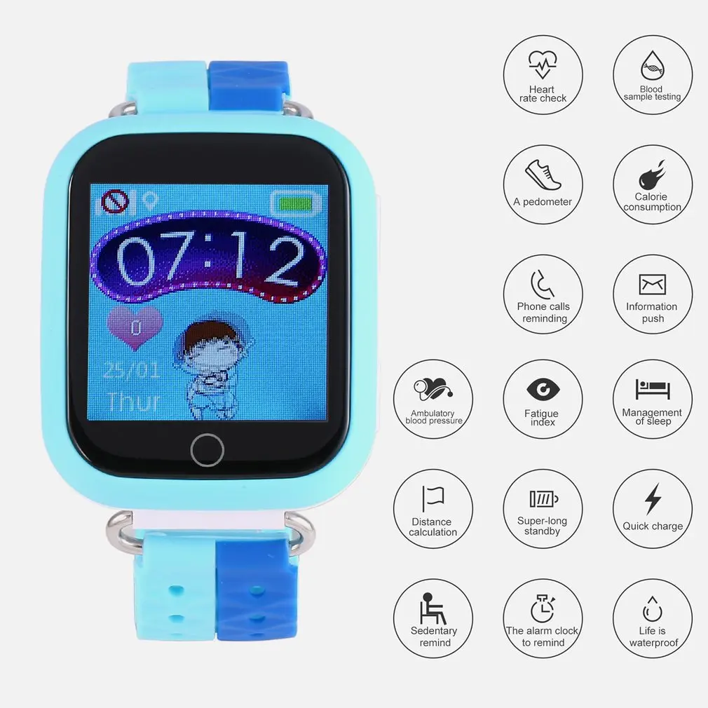 

1.54 inch IPS Touch Screen Q100S Kids Children Smart Watch SIM Wristband GPS Tracker with Camera SOS Locator Call Device