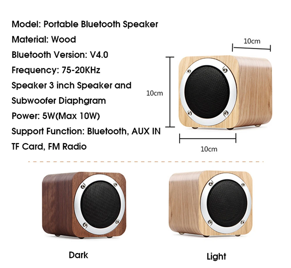 Деревянные Bluetooth Динамик сабвуфер мини стол Громкий Динамик Портативный Беспроводной Динамик s Поддержка TF карты игральные MP3 музыки и FM