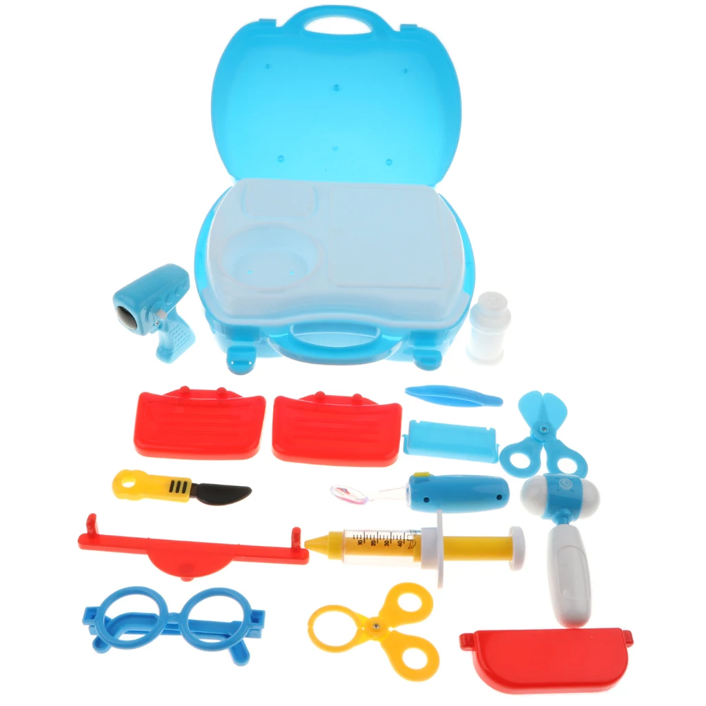 Simulation Doctor Medical Kit with Syringe and Many Other Accessories Kids Children's Pretend Play Toy Birthday Gift