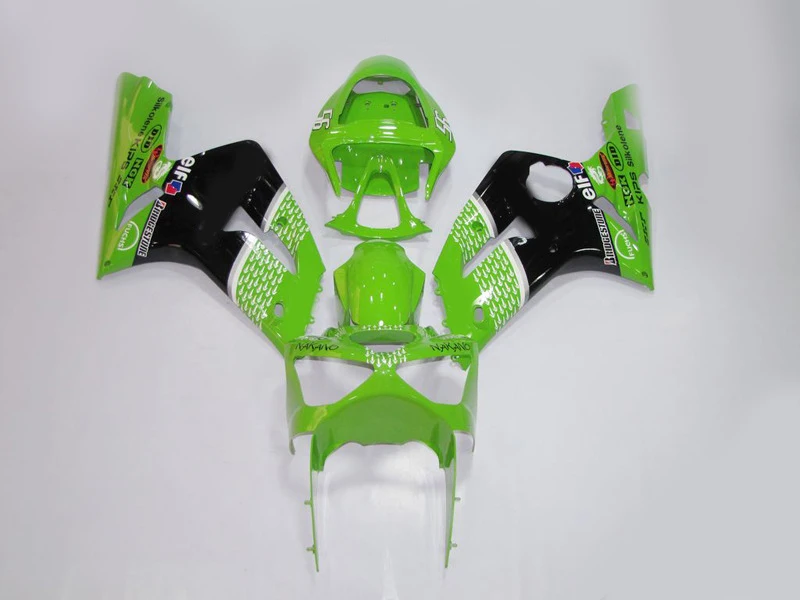 Комплект обтекателей для мотоциклов KAWASAKI Ninja ZX6R 03 04 636 2003 2004 комплект зеленого и