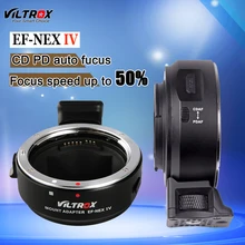 IV Viltrox EF-NEX AF Auto Foco Anel Tubo Adaptador de Lente Para Canon EF EF-S lens para Sony E Mount NEX7 A6300 A6500 A7RIII A7S II A9