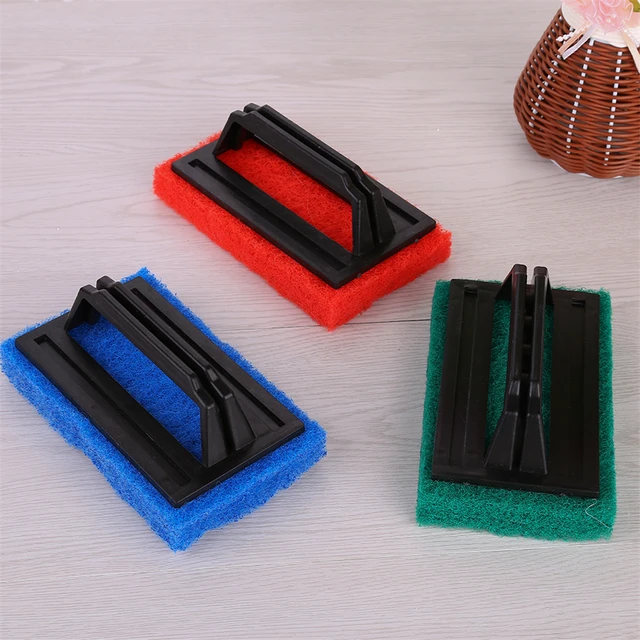 Durable Multi function Kitchen Cleaning Sponges Brush Bathroom Cleaning Brush Handle Magic
