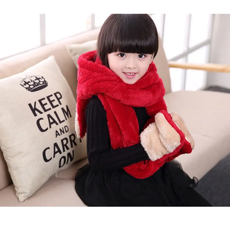 

MeiHuiDa 2018 New Style Fashion Baby Boy Girls Knitted Cute Hat and Scarf Set Fashion Winter Warm Soft Scarf Cap