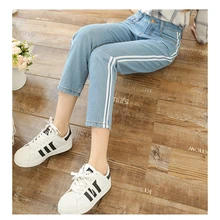 WITHZZ Новое поступление сезон: весна-лето джинсы для женщин женские, с высокой талией синий повседневные штаны уличная деним свет цвет