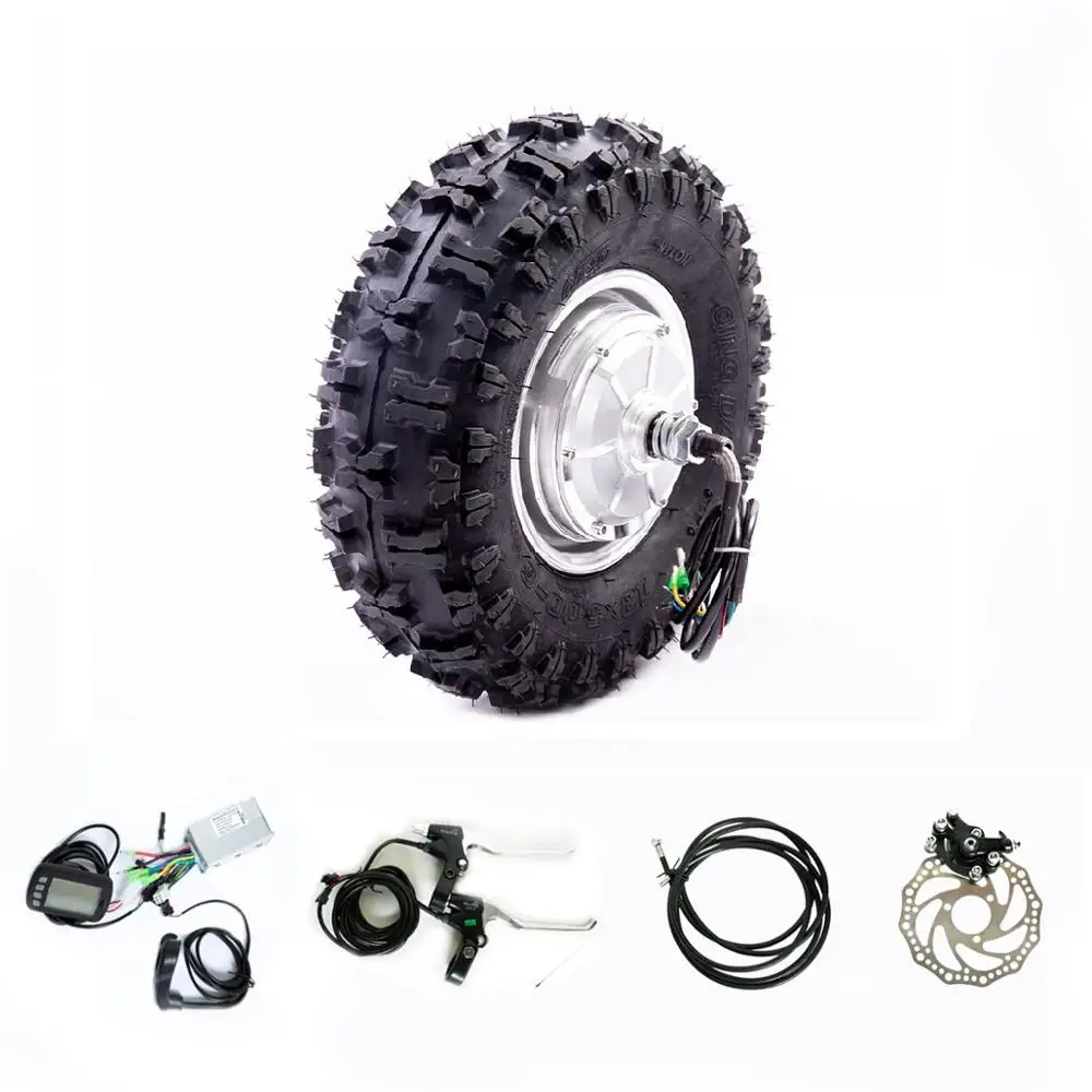 48v 1000w 13 "오프로드 타이어 허브 모터 키트 전기 자전거 액세서리 36v 48v 800w 500w 전기 ATV DIY 부품Electric Bicycle