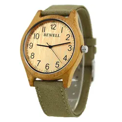 BEWELL для мужчин's деревянный контейнер для часов для человека высокое качество деревянный часы полотно холста кварцевые наручные W124B