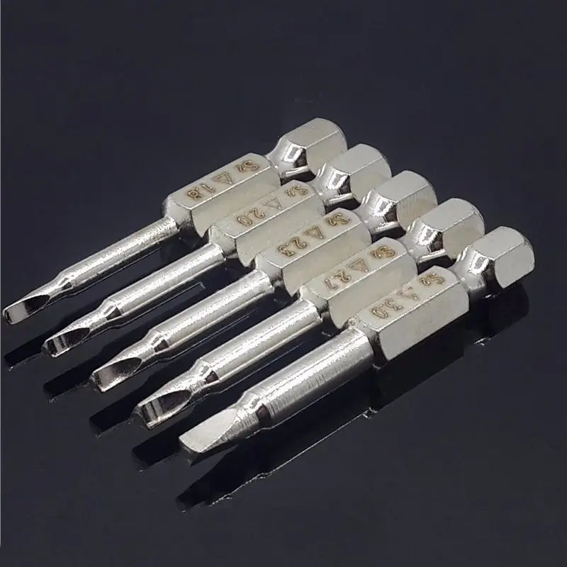 

5Pcs Set Triple-cornered Screwdriver Bits S2 Steel 1/4 inch Hex Shank 50mm Long Screwdrier Set DIY Hand Tools