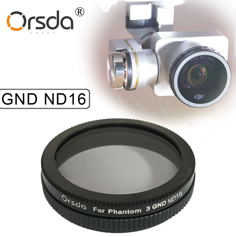 

Orsda GND ND16 Filter for DJI phantom 4 phantom 3 for Gimbal Camera Ultraviolet Filter UAV Quadcopter drone parts accessories