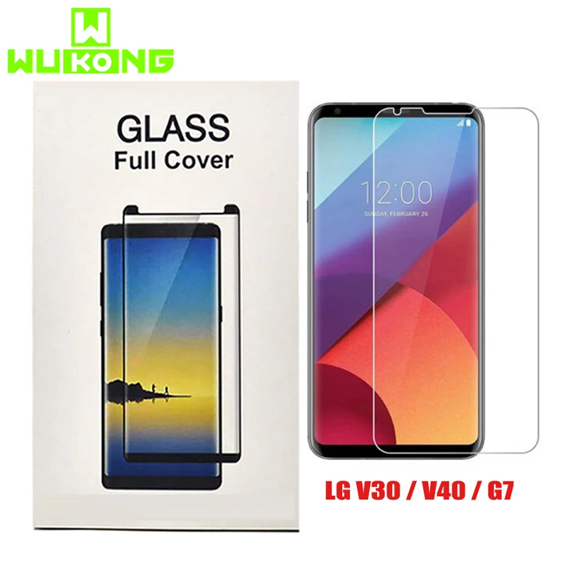 WuKong Жидкий УФ Клей закаленное стекло пленка для LG G7 ThinQ полное покрытие чехол