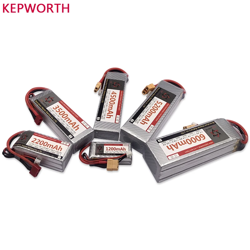 Провод с силикатной гелевой Батарея 2S 3S 4S 7 4 V 11 1 14 8 25/40/60C 1800 2600 3000 4500 5000 6000 мАч для