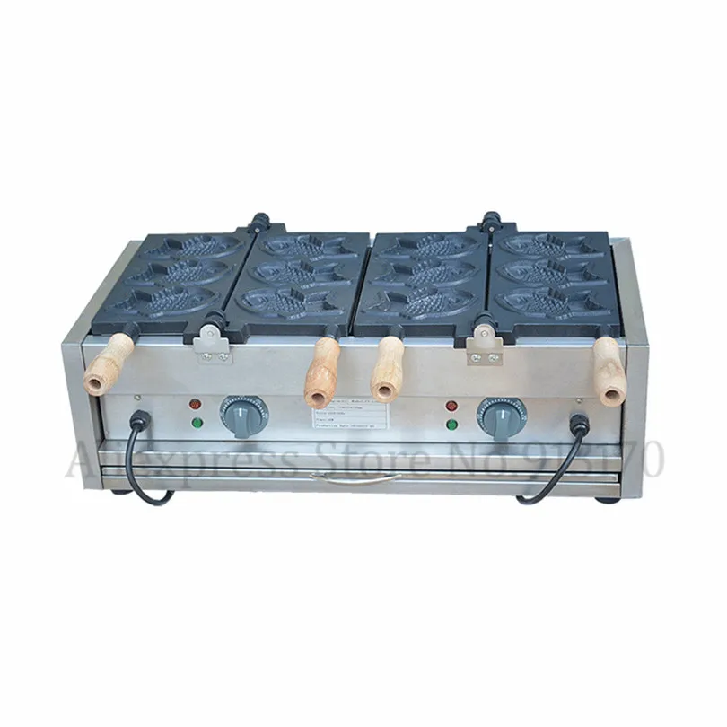 Машина Taiyaki электрическая вафельница в форме рыбы японском стиле для закусок 1104A (21)