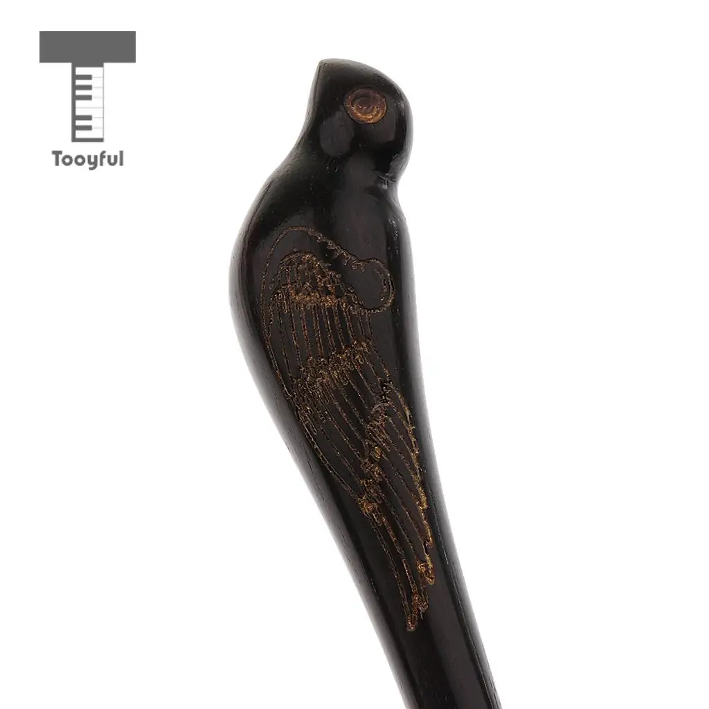 Tooyful Exquisite 1 Pair Ebony Dulcimer Hammer Mallets Sticks with 1x Storage Case Box Musical Instrument Parts