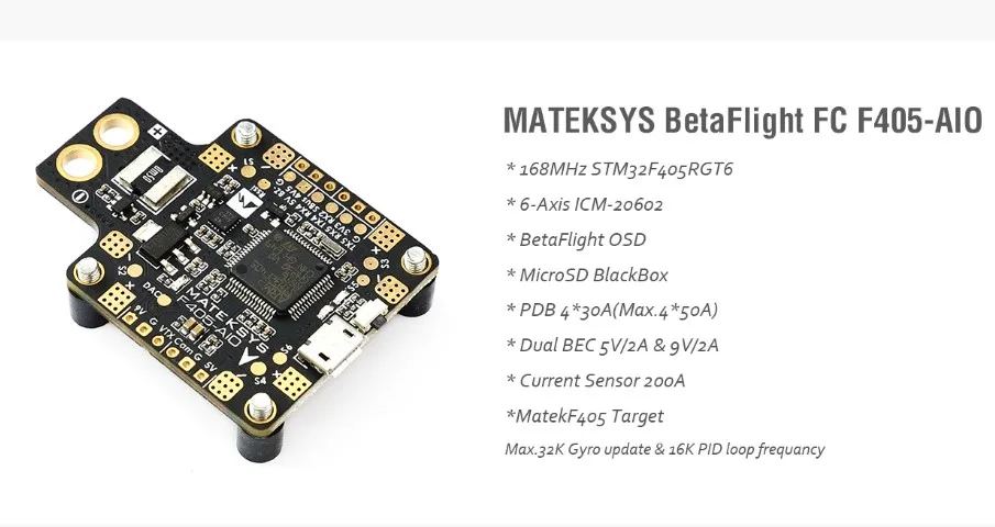 Drone mateksys betaflight FC Встроенный OSD f405-aio F4 integrated управления полетом для FPV-системы гонки мини Drone Quadcopter Drone mateksys betaflight FC Встроенный OSD f405-aio F4 integrated управления полетом для FPV-системы гонки мини Drone Quadcopter