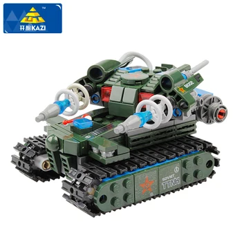 

Children Blocks Tesla Military Tank Model Blocks DIY Assembly Toys Building Blocks Educational Bricks Toys For Children