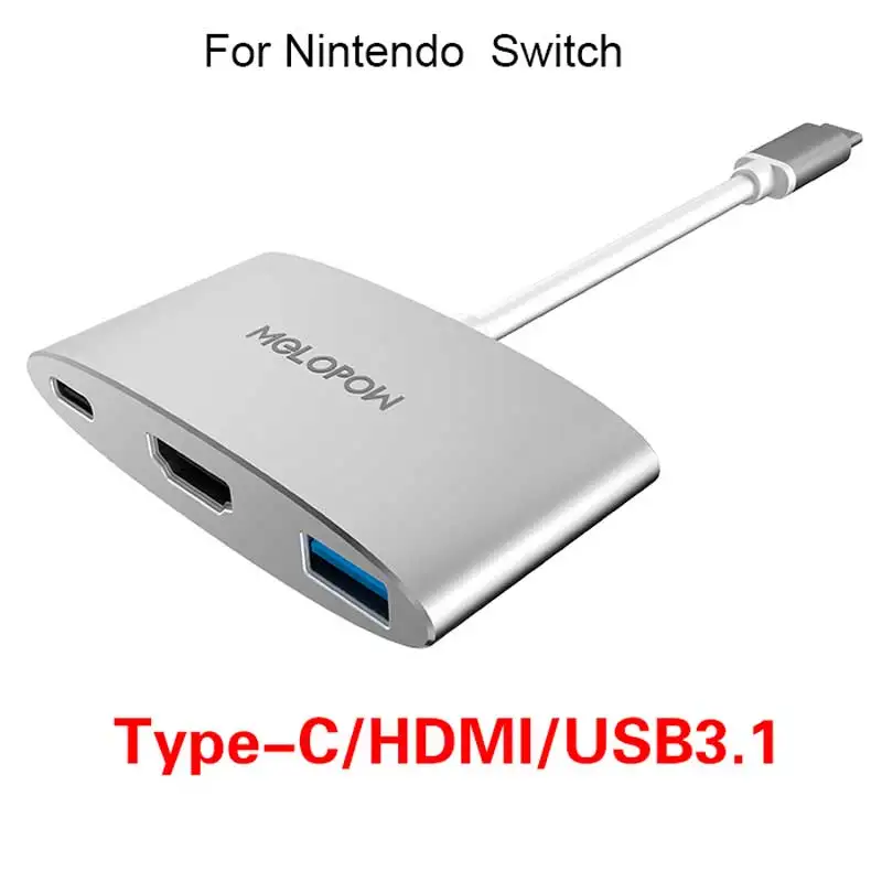 USB 3.1 Тип C HDMI 4 К адаптер Для Nintendo коммутатора программного ключа-заглушки док HUB преобразовать MacBook Pro и USB-C USB 3.1 thunderbolt 3 устройства