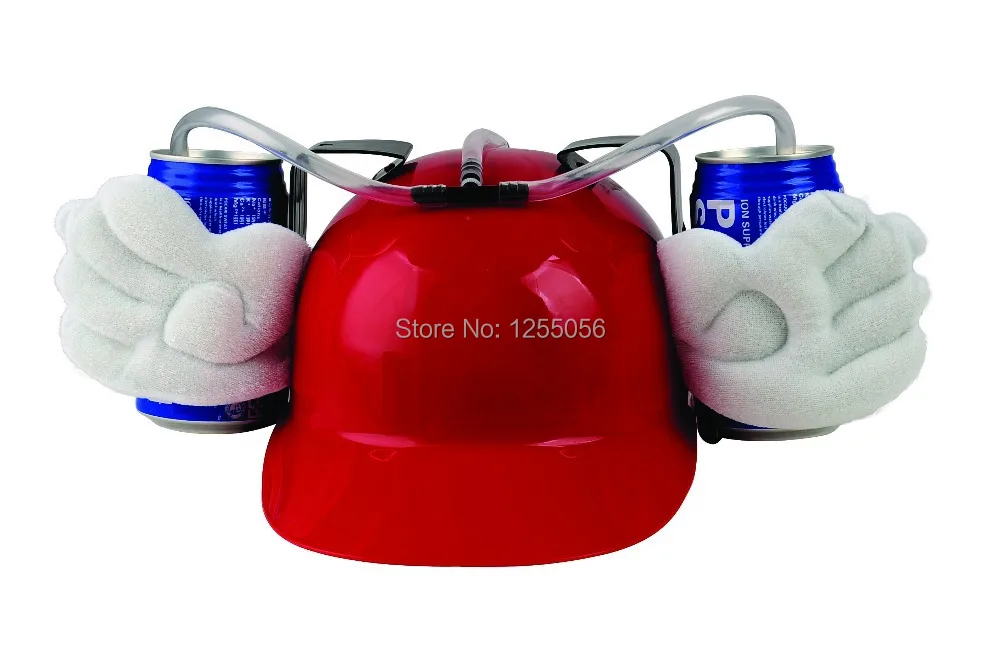 Free shipping fashion wing Drinking Helmet beverage Beer Can Holder