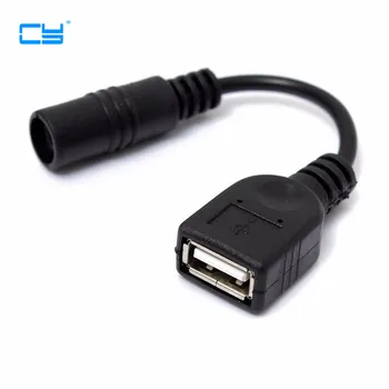 

10pcs/lot 5V USB Female to DC Power usb audio Jack 5.5 2.1mm Charge Adapter connector Cable for Tablet