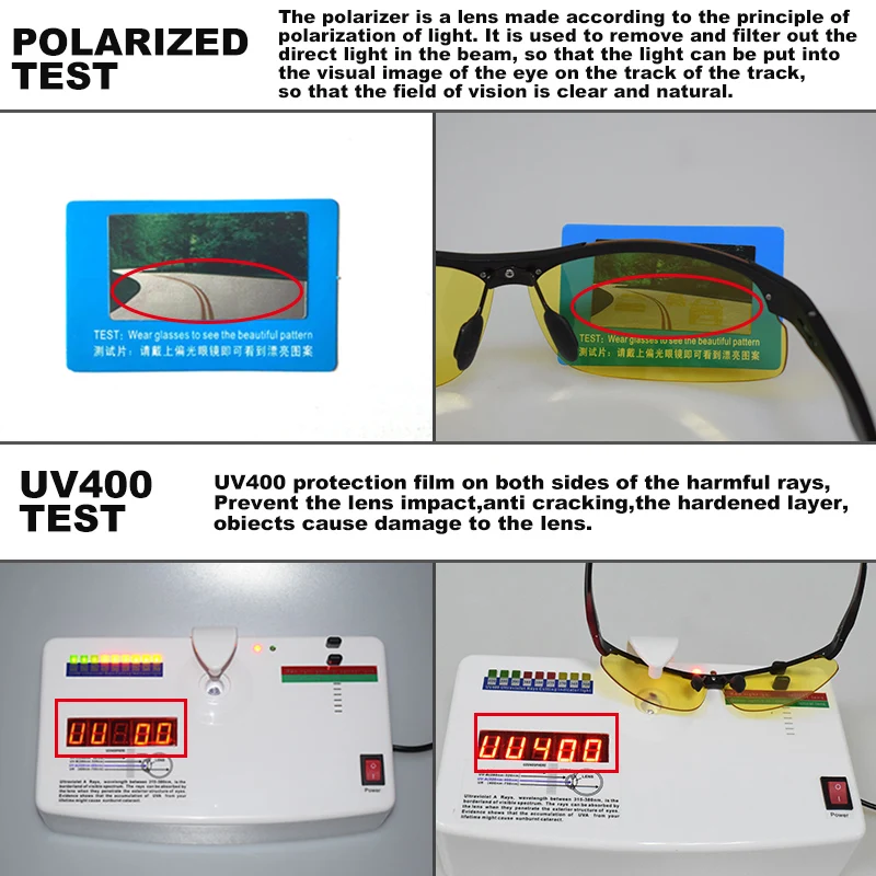 Новинка, мужские солнцезащитные очки, день и ночь, фотохромные поляризованные солнцезащитные очки для водителей, мужские безопасные очки для вождения, рыбалки, UV400