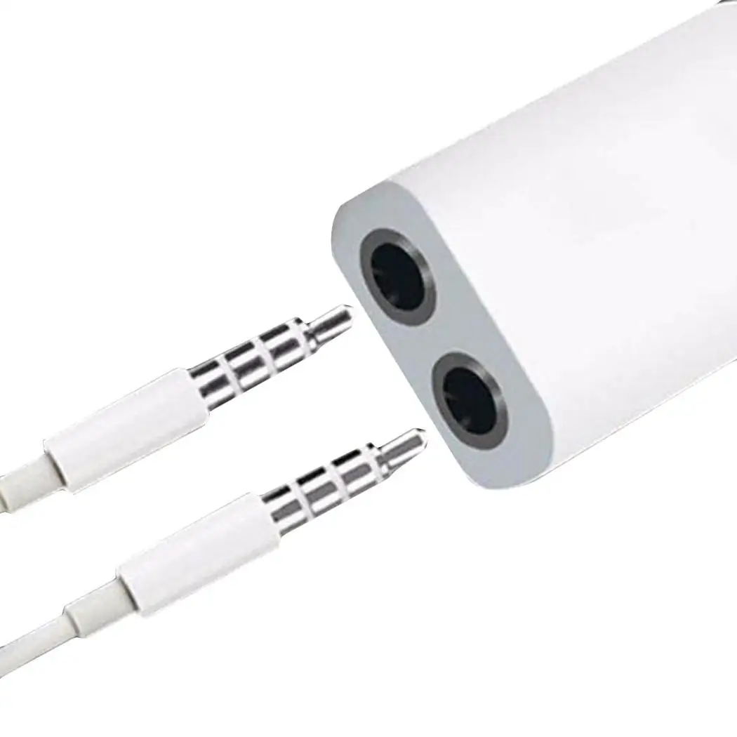 Портативный аудио сплиттер кабель один 3,5 мм вход штекер на два 3,5 мм выход Jack наушники адаптер линия для компьютера смартфон MP3/4
