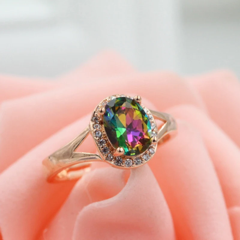 Модное женское ослепительное кольцо, полное сверление, 18 k покрытие, женское креативное обручальное кольцо, 18 k женское кольцо с покрытием