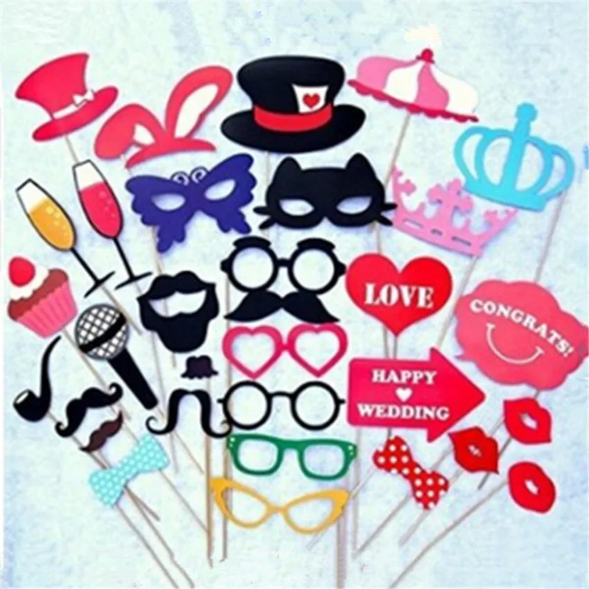31pcs/lotFunny modeling props creative take photo props Accessories for