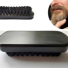 Высококачественная Мужская щетка для бритья, щетина кабана из натурального дерева, черная щетка для бороды, индивидуальный логотип 4,7*1,8 дюйма