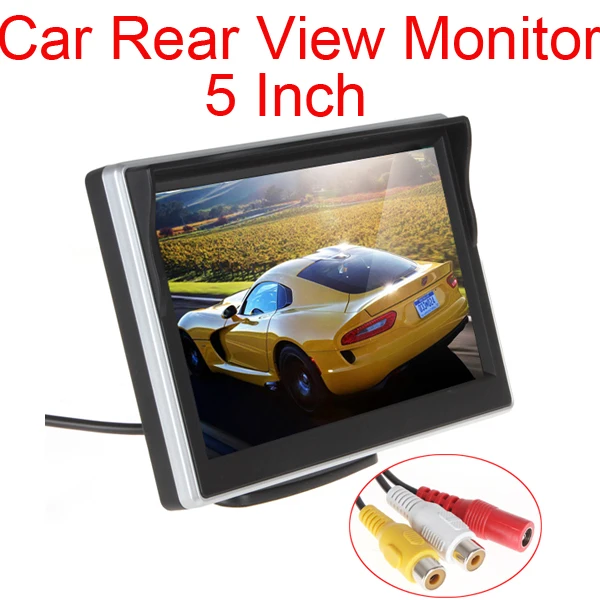 

5 inch Color TFT LCD Mini Car Rear View Monitor Parking Rearview Monitor Screen For DVD VCD Reverse Camera