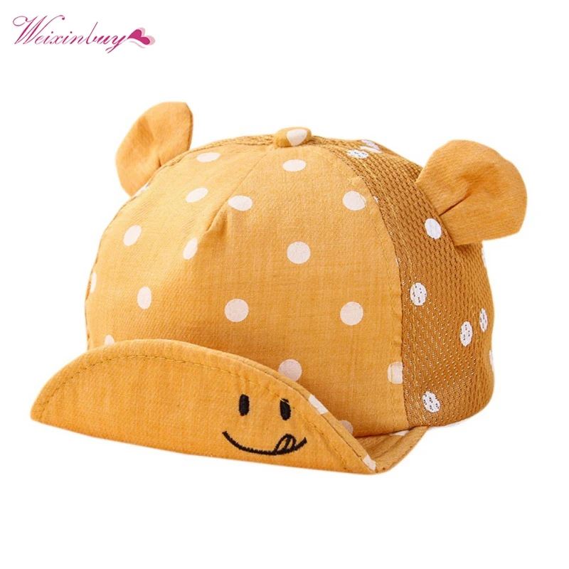 

Dots Little Ear Hat Kids Cap Newborn Toddler Baby Girl Boy Snapback Baseball Cap