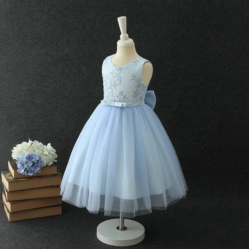 

2018 Children Princess Dress For Girls Party Dresses Elegant Kids Wedding Gown Flower Girls Dresses For baby Girls Clothing