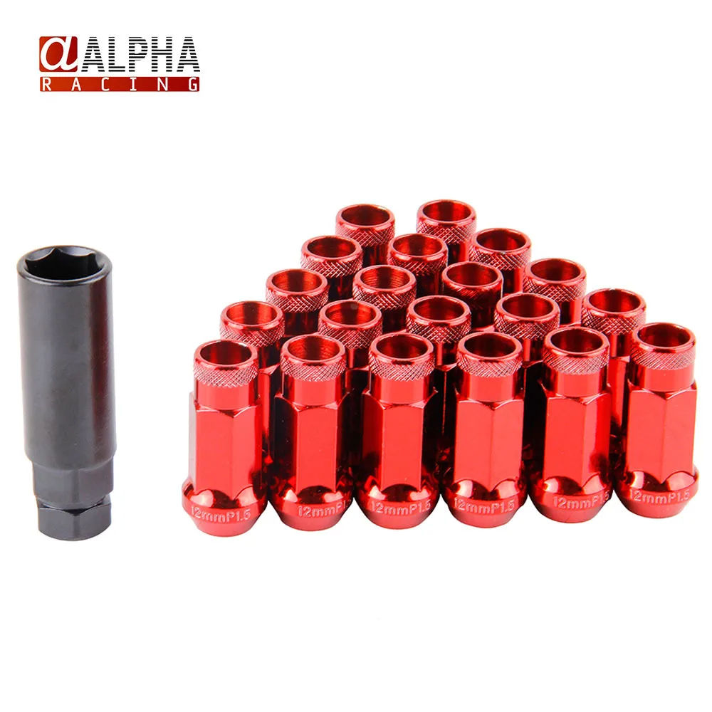 Alpha Racing MT SR48 auto Lug Nuts Wheel Racing Lug Nuts Acorn Rim
