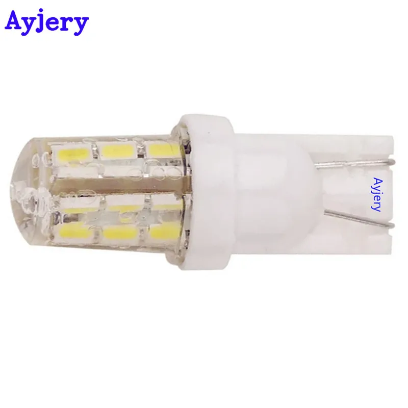 Ayjery 300 шт. T10 W5W 194 168 3014 24 SMD кремнезема Габаритные огни DC 12 V белый автомобиль инструмент для чтения двери фонари освещения номерного знака