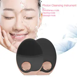 Электрическая щетка для лица C eanser Wash аппарат для чистки лица Pore Cleaner Acne Remover очищающий массаж лица косметический Массажер для кожи щетка