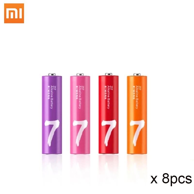 8 шт. оригинальные щелочные батареи xiaomi zimi 1 5 В AAA батарея 3A одноразовые для камеры