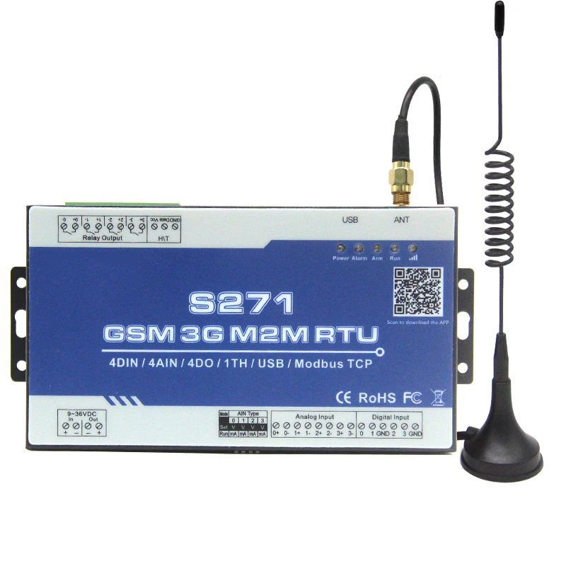 GSM IOT удаленный терминал блок SMS сигнализация контроллер для смарт счетчика