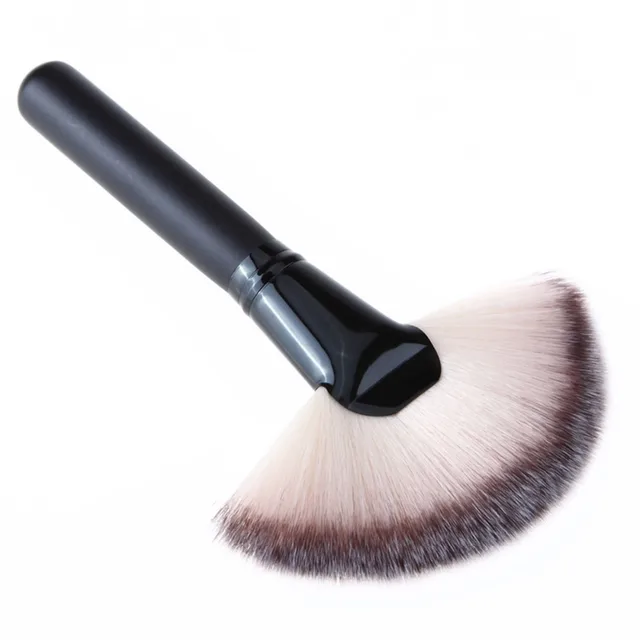 Single Soft Makeup Large Fan Brush Blush Powder Foundation Make Up Tool