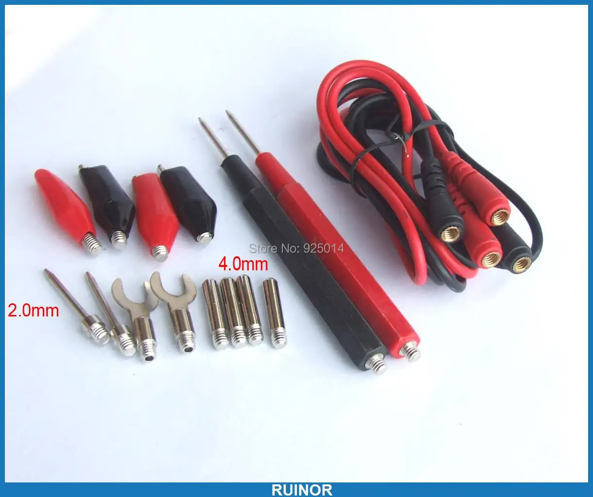 

multimeter pen for alligator clip 2.0mm test probe 4mm banana plugs test fork
