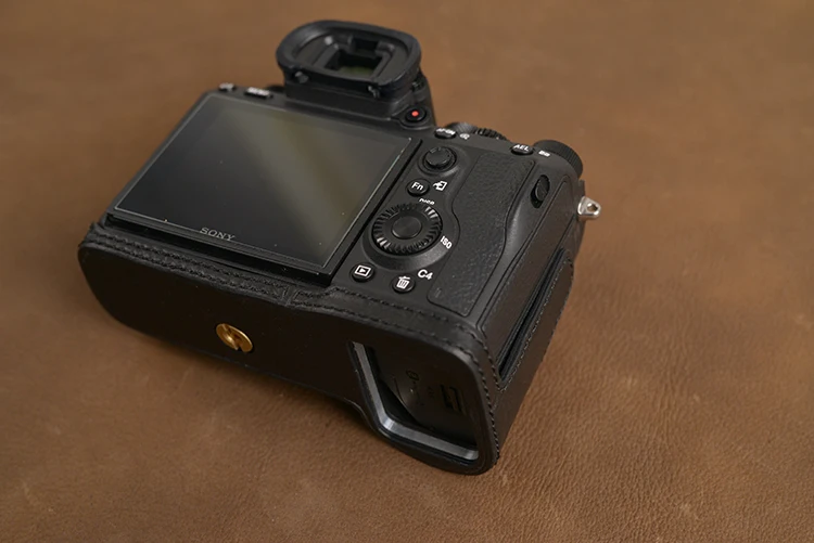 AYdgcam бренд натуральная кожа чехол для камеры ручной работы сумка Половина корпуса камеры крышка для sony A7R III A7III A9 A7R Mark III