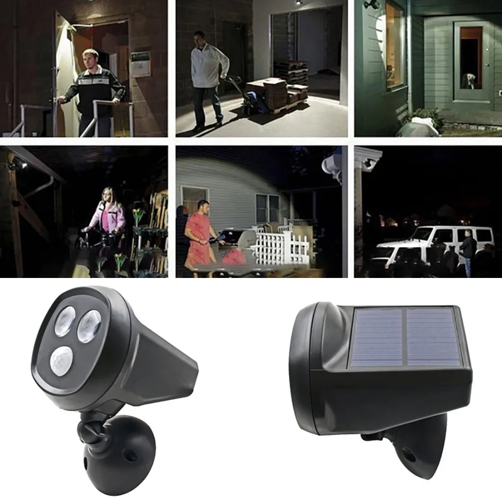 

LED degrees Solar Power Light PIR Motion Sensor Security Outdoor Garden Solar Motion Wall Energy Saving Sensor Security Lamps
