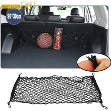 90*30cm coffre arrière enveloppe Cargo Net botte rangement organisateur maille + 4 crochets Fit pour Subaru Forester 2009 2010 2011 2012 2013