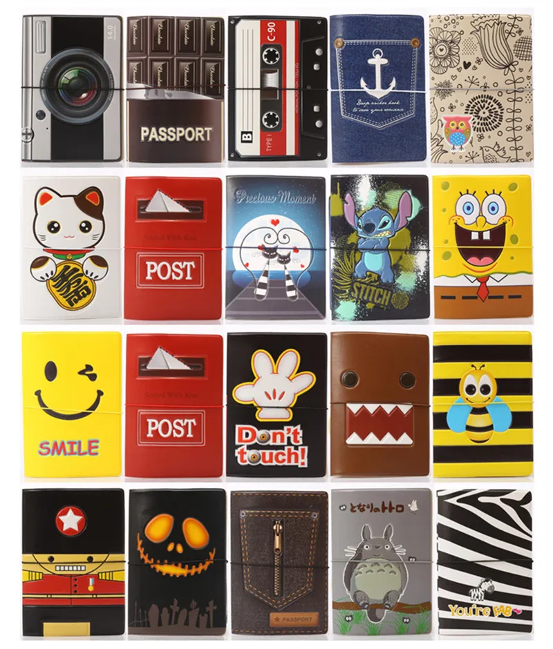 

Fashion 3D Pattern Passport Holder 14.9.6cmTravel Passport Cover Case Men & Women Cool Cartoon PVC ID Credit Card Protective Bag